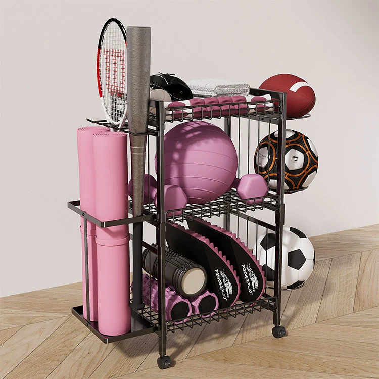 Metalezko Yoga Mat biltegiratzeko rack Metalezko Yoga Mat biltegiratzeko rack